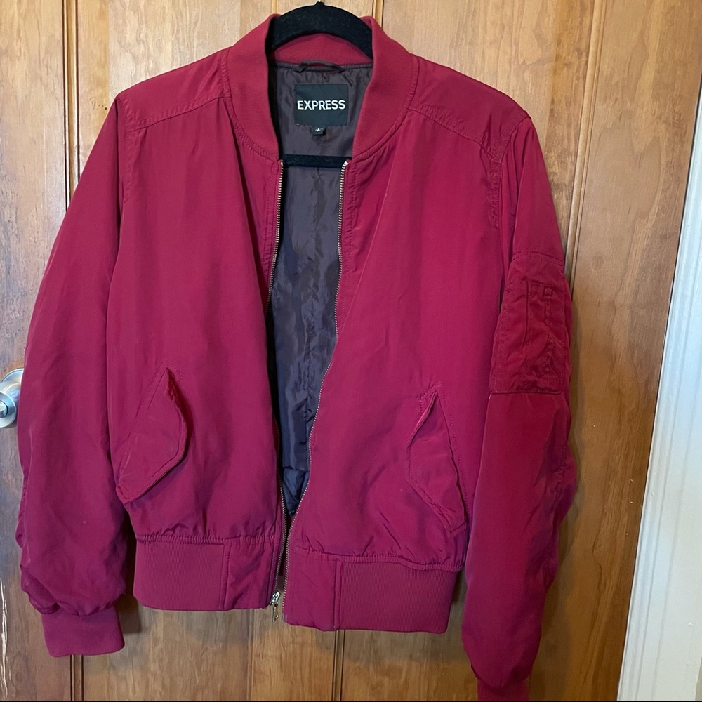 Berry Express Bomber Jacket Vintage Inspired - image 2